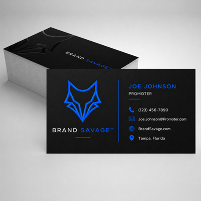Brand Savage Business Card - Black Design