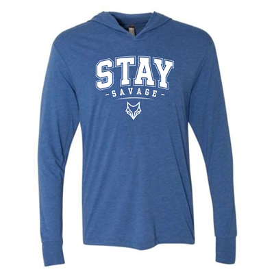 Unisex Triblend Hooded Long Sleeve Pullover T-Shirt